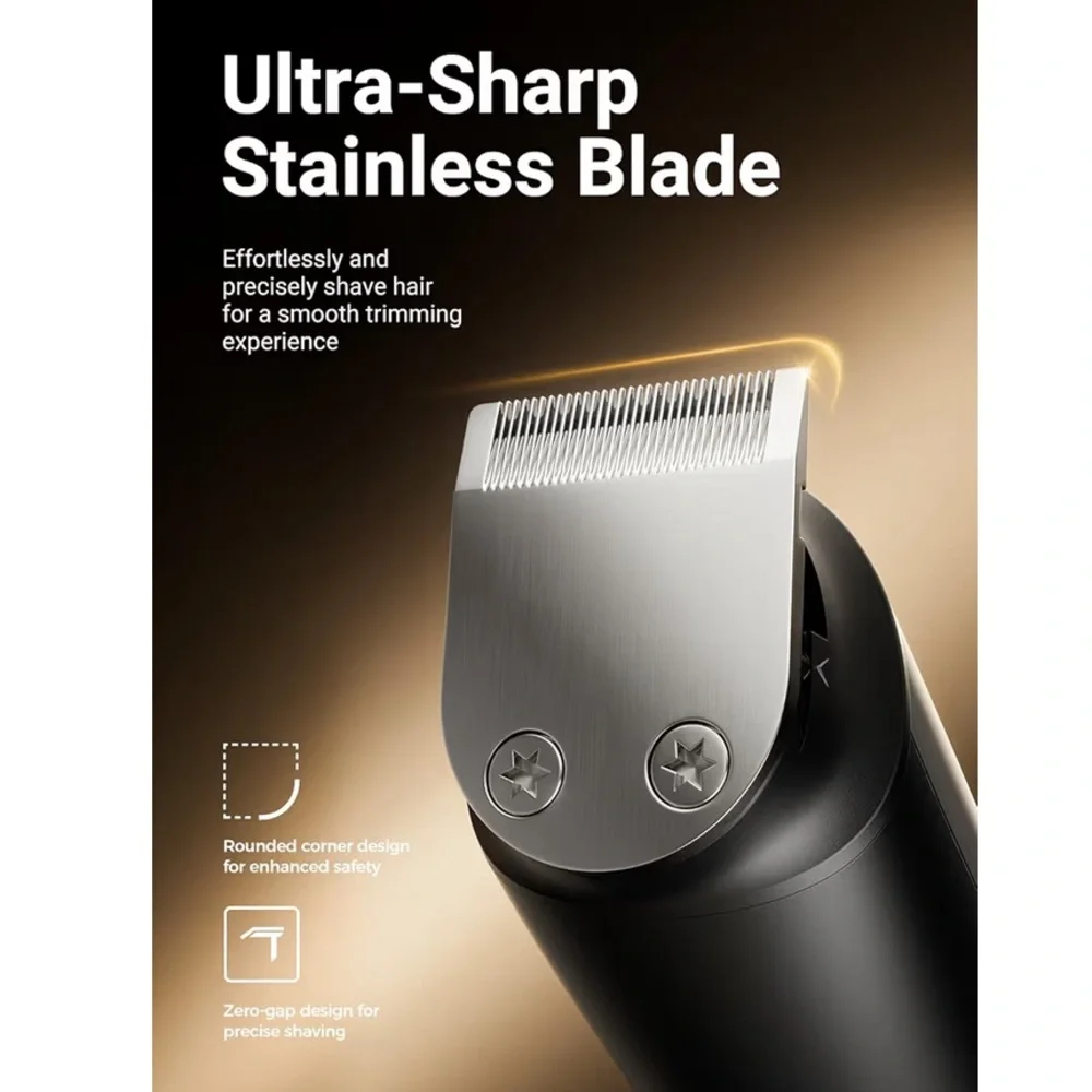 Beard Trimmer for Men - 12-in-1 Cordless Grooming Kit